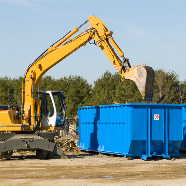 what are the rental fees for a residential dumpster in Honey Creek